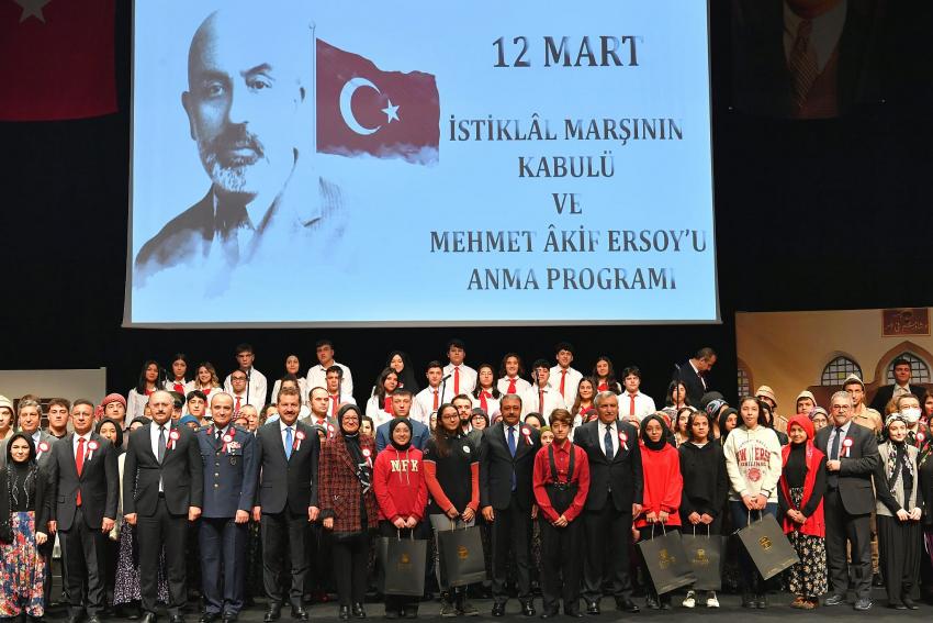 VALI ŞILDAK ‘12 MART İSTIKLÂL MARŞI'NIN KABULÜ VE MEHMET AKIF ERSOY'U ANMA GÜNÜ’ PROGRAMINA KATILDI