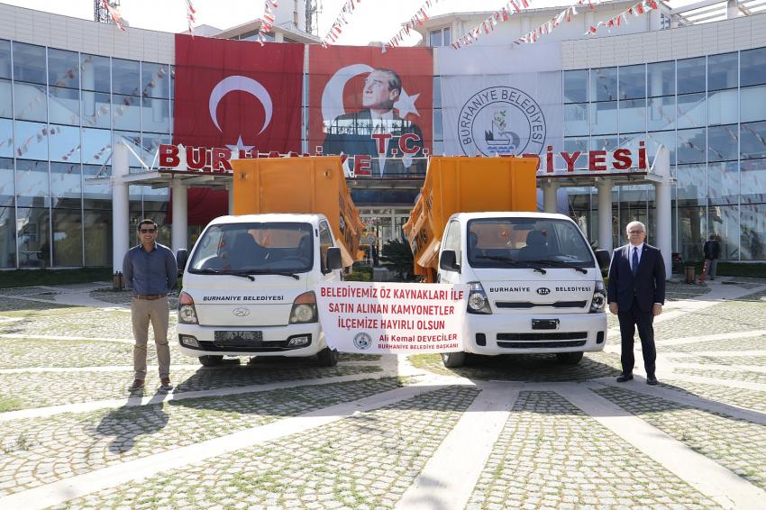 BURHANIYE BELEDIYESI ARAÇ FILOSU GÜÇLENIYOR