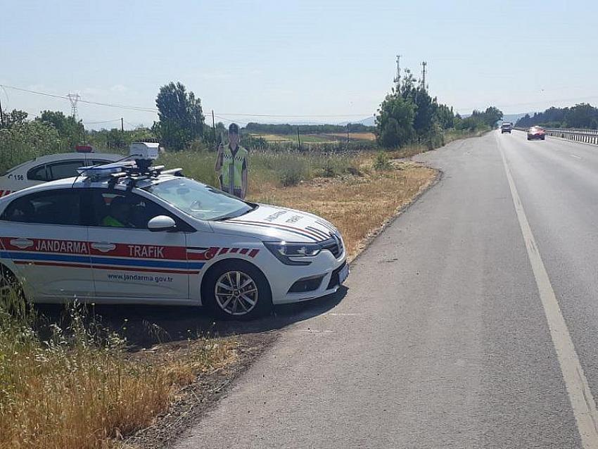 BALIKESIR İL JANDARMA KOMUTANLIĞI'NDAN RADARLA HIZ DENETIMI