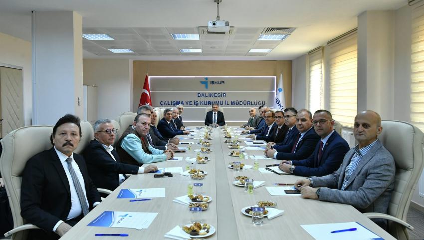 İL İSTIHDAM VE MESLEKI EĞITIM KURULU TOPLANTISI GERÇEKLEŞTIRILDI