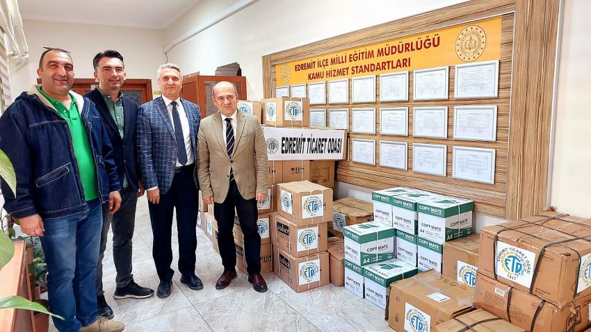 EDREMIT TICARET ODASI’NDAN DEPREMZEDE ÖĞRENCILERE DESTEK