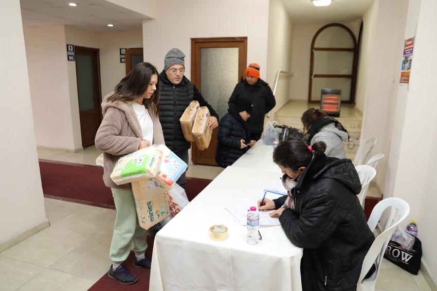 BURHANİYE’DE YARDIM SEFERBERLİĞİ BAŞLADI