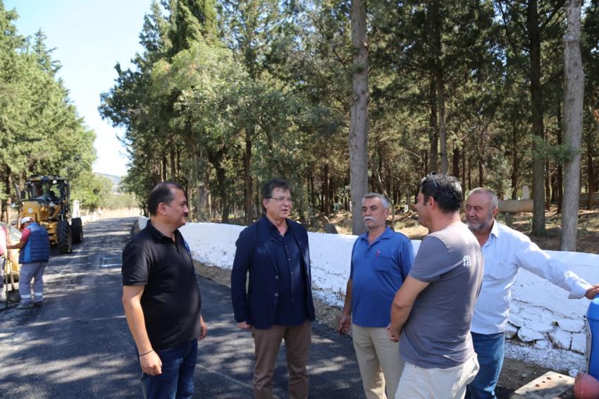 EDREMIT’TE ASFALTLAMA TAM HIZ DEVAM EDIYOR