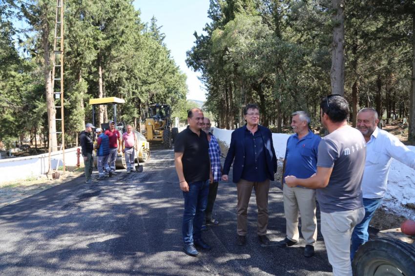 EDREMIT’TE ASFALTLAMA TAM HIZ DEVAM EDIYOR