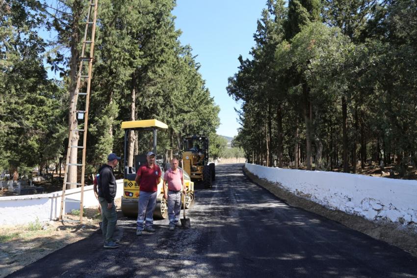 EDREMIT’TE ASFALTLAMA TAM HIZ DEVAM EDIYOR